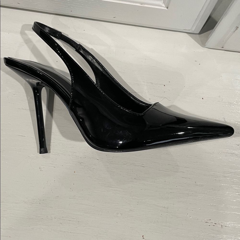 Black slingbacks heels - Picture 5 of 6